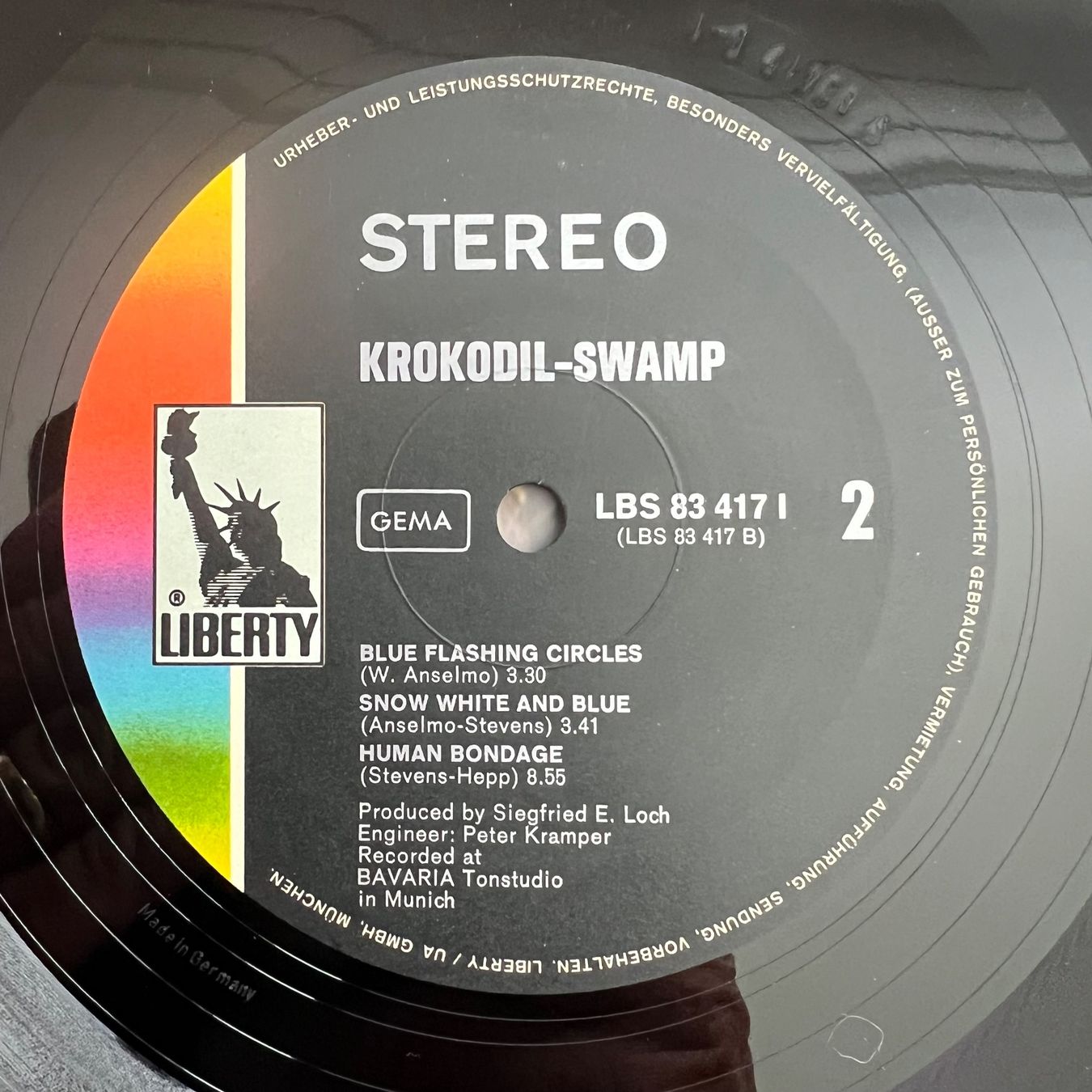 Schallplatten: Krokodil - Swamp / 1. D-Press. 1970 - Nice Copy – Gebraucht aus Gais von soundcave57 1