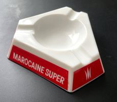 Porzellan Werbeaschenbecher Marocaine Super / Cendrier