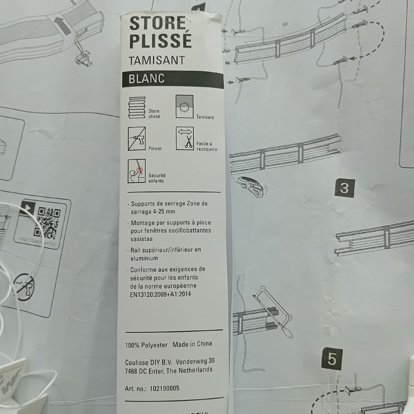 Tende: store plissé  blanc – Nuovo (secondo la descrizione) da Biel/Bienne venduto da Monhub 3