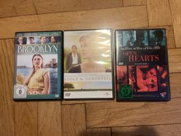 DVD-Filme Brooklyn, Open Hearts, Stolz & Vorurteil