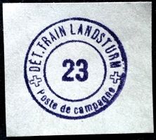 FP-Ausschnitt 2.WK, Train Det 23 Landsturm, Trsp