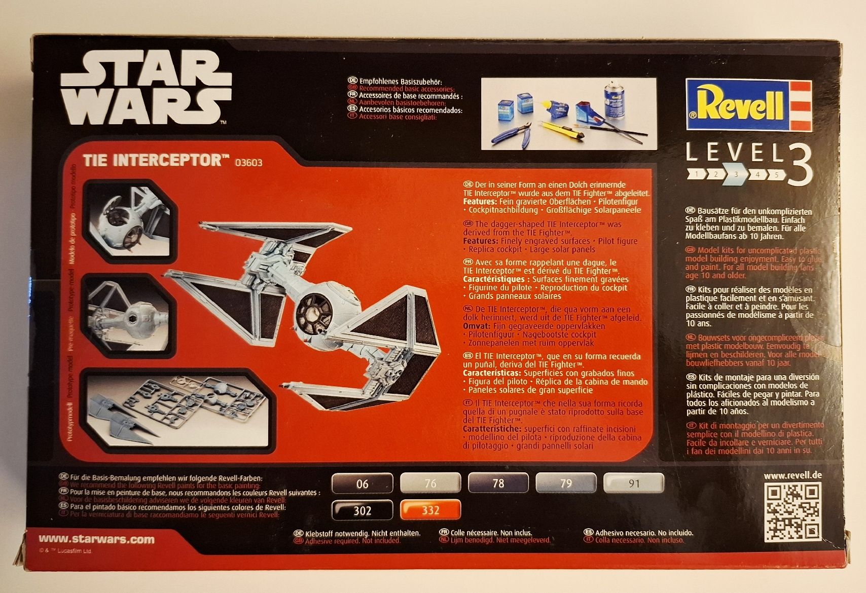 Revell Kit di modellismo & Modellini statici: Star Wars TIE INTERCEPTOR  von Revell – Nuovo e nell'imballaggio originale da Bad Ragaz venduto da 666devil666 1