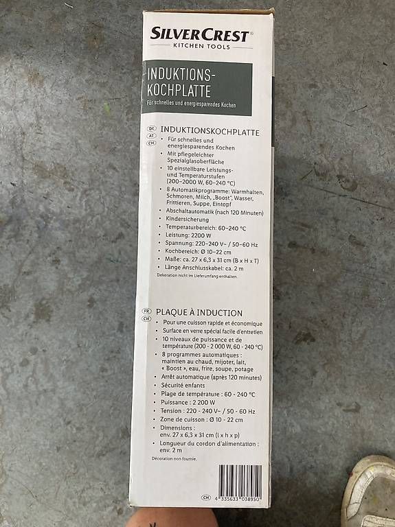 Cucine: NEU Induktions-Kochplatte SylverCrest – Nuovo e nell'imballaggio originale da schaffhausen venduto da bryli 3