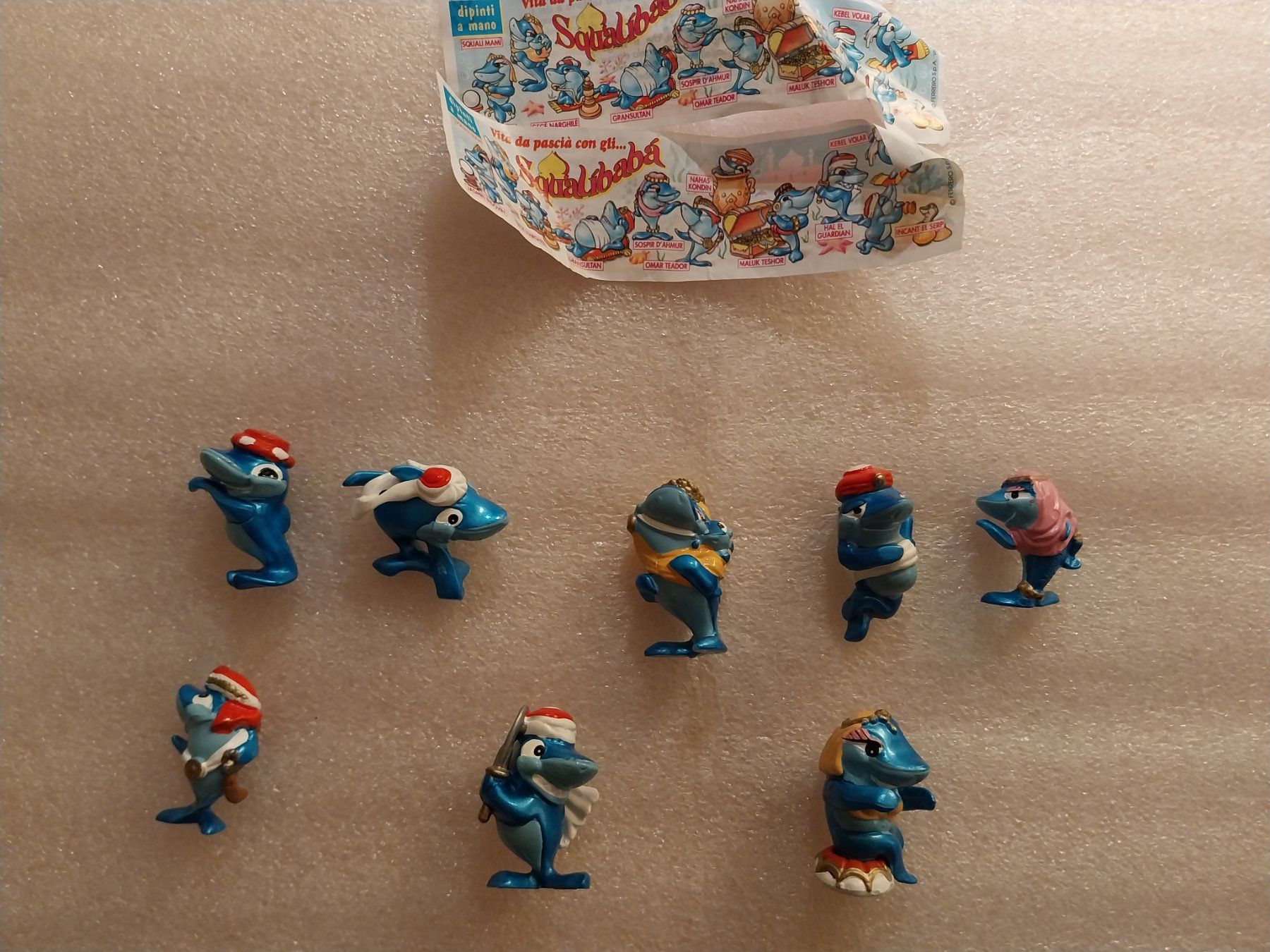 Figuren: Ü Ei Shalibaba - Squalibaba Figuren + 2 Beipackzettel – Gebraucht aus Schwaderloch von bademeister79