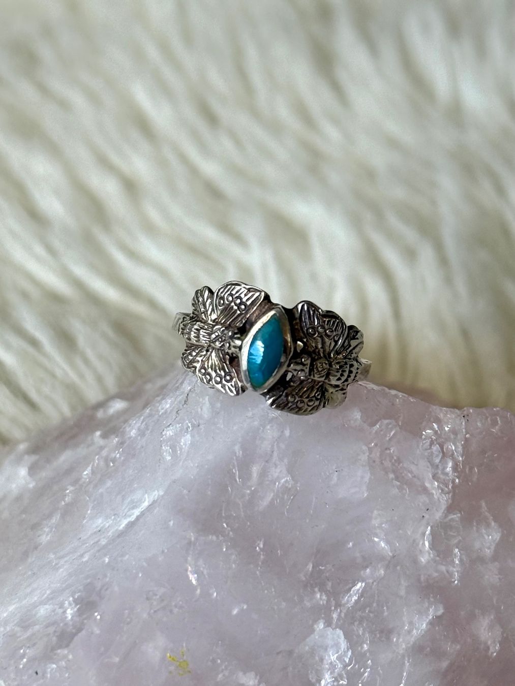 Anelli: Ring Silber 925 mit türkisfarbenem Stein – Usato da Istighofen venduto da Ringparadies