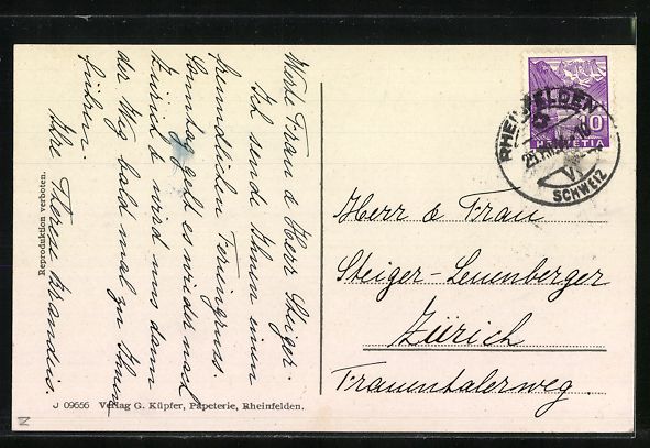 Cartes postales: Rheinfelden, Marktgasse mit Geschäften – D'occasion à Berlin par bartko-reher 1