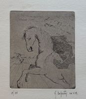 Alberto Depietri (* 1928) - Pferde, Radierung 2/25