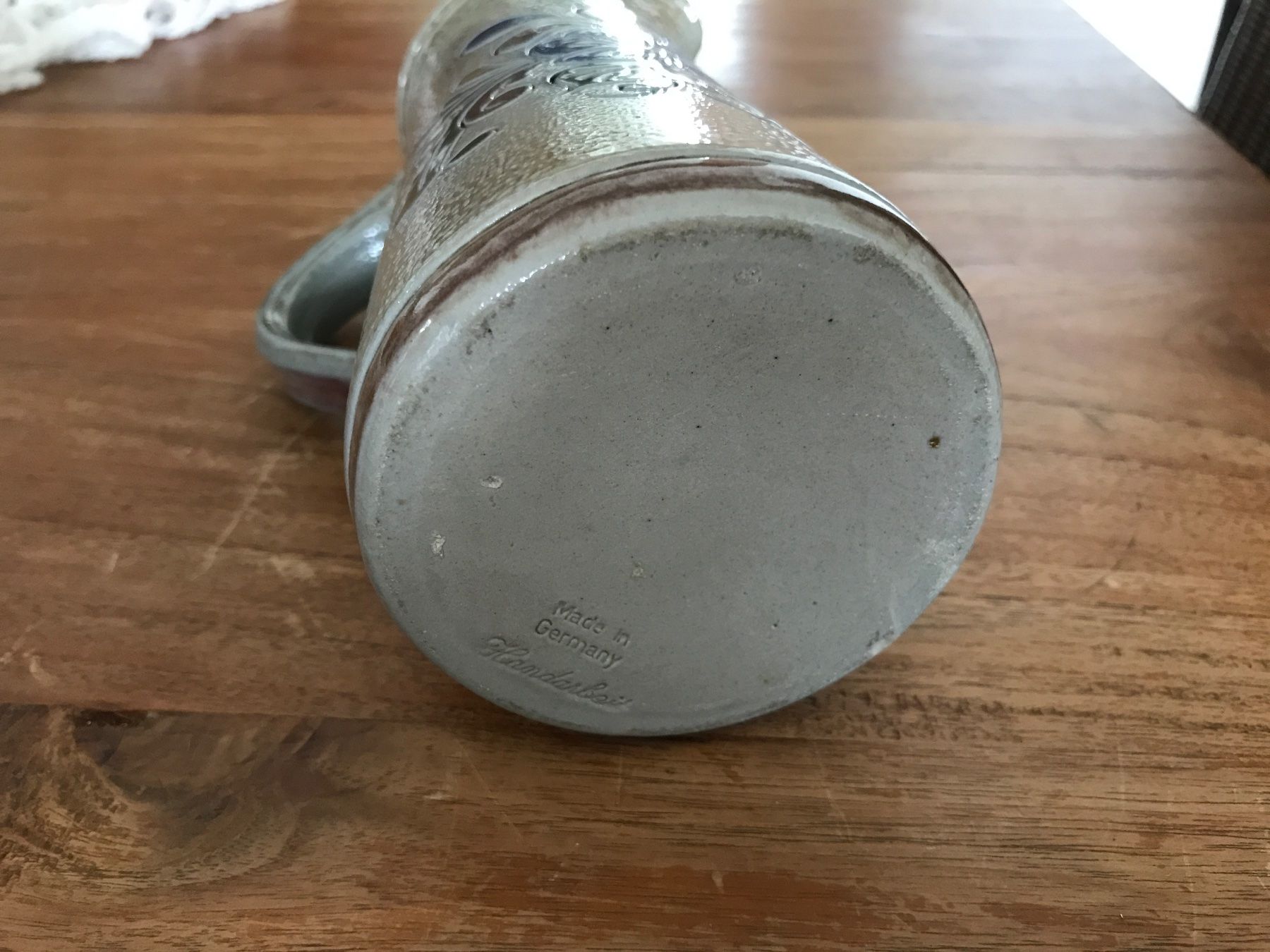 Caraffe: Weinkrug  mit 4 Wein Becher Steingut Vintage – Usato da Regensdorf venduto da Spyke55 4