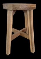 Holzhocker massiv 2 Stück
