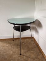 Beistelltisch mit Ablage Chrom türkisfarben 60cm Höhe