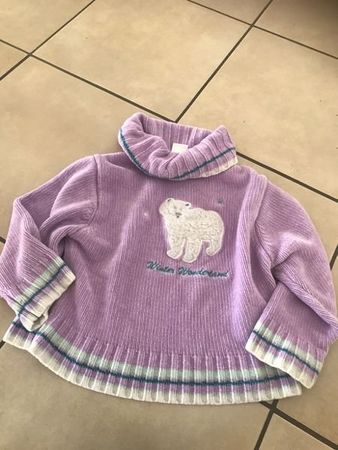 Mädchen Pullover 110 mit Eisbär