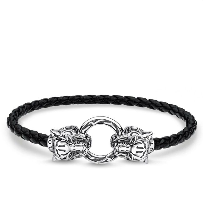Thomas Sabo Armbänder & -reifen: Thomas Sabo Tiger Armband Leder Silber, neu – Neu (gemäss Beschreibung) aus Pfungen von Coco_ch