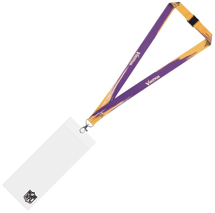 Portachiavi: Minnesota Vikings Schlüsselband mit Tickethülle – Nuovo e nell'imballaggio originale da Muttenz venduto da US_Sport_Schweiz