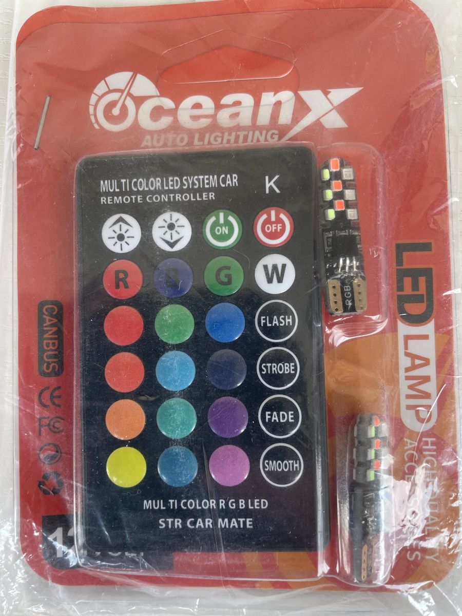 Tutti pezzi di ricambio auto: KIT LED | W5W T10 LED Voiture Multicolore Télécommandé Neuf – Nuovo e nell'imballaggio originale da Denges venduto da Ricautomotive 2