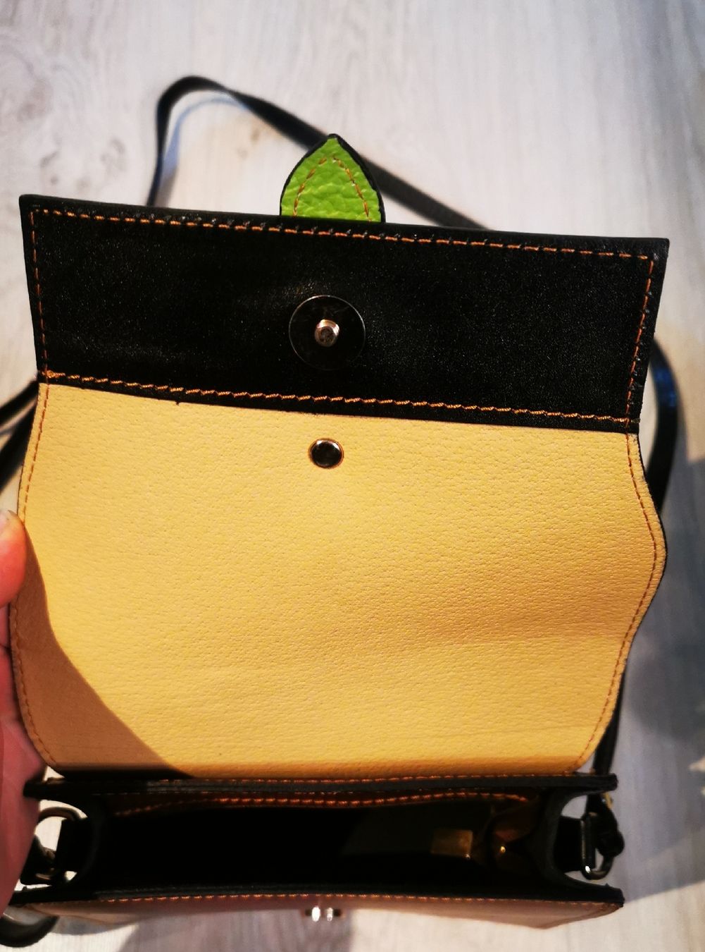 Vera Pelle Sacs femmes: Handtasche braun-schwarz Leder – Neuf (Voir description) à Süderen par Zauberwuerfel 2