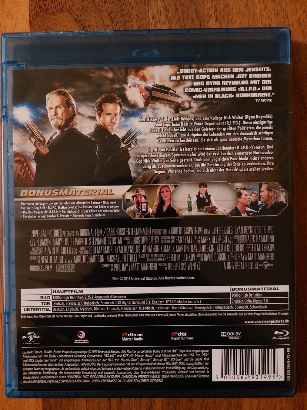 Tutti i DVDs: Blu Ray - R.I.P.D. Rest in Peace Department – Usato da Rheinfelden venduto da FilmAuktion 1