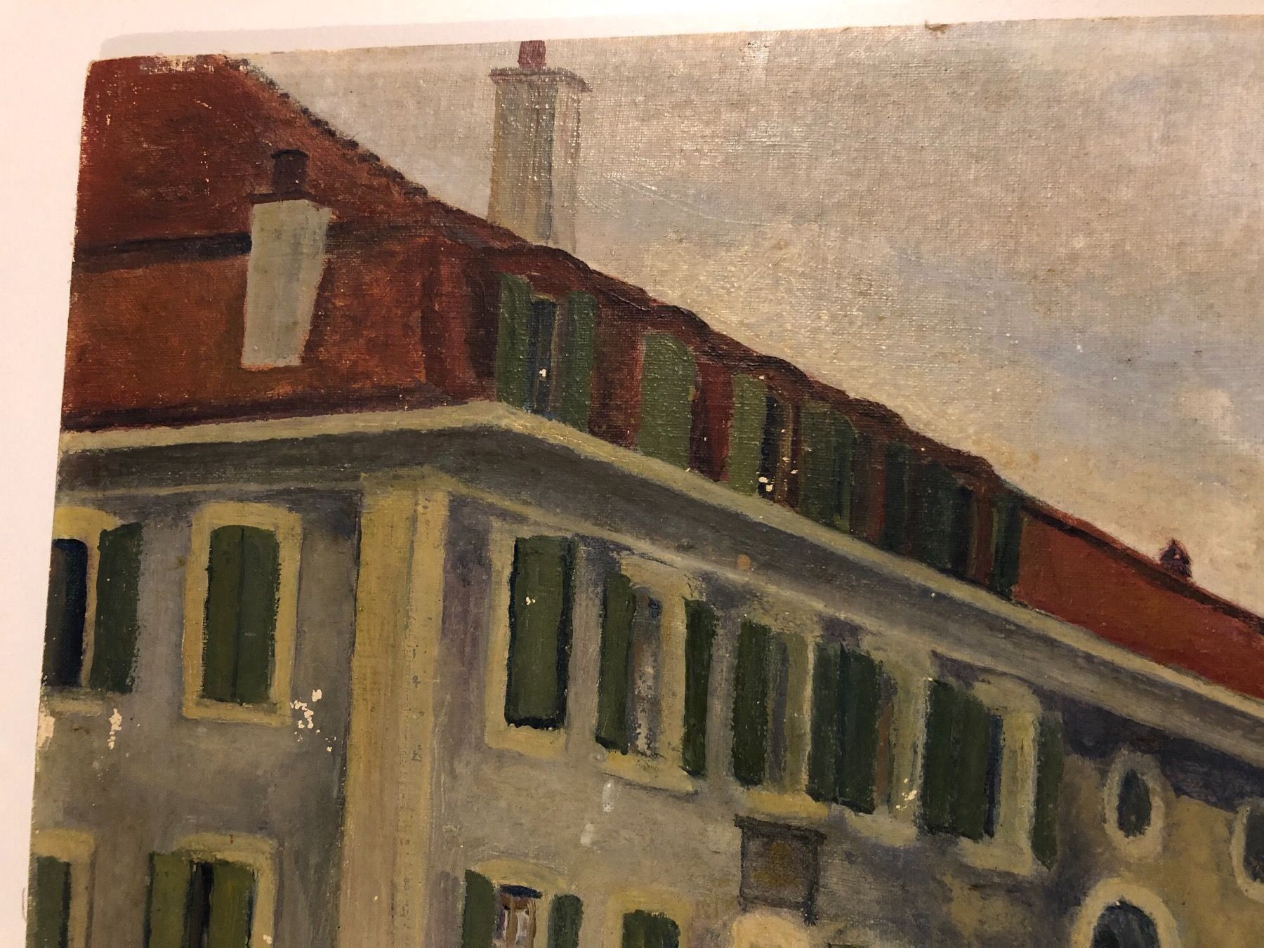 Dipinti: W. Bovard Landschaftsgemälde mit Gebäude – Usato da Hirzel venduto da pjn_d7xp 3