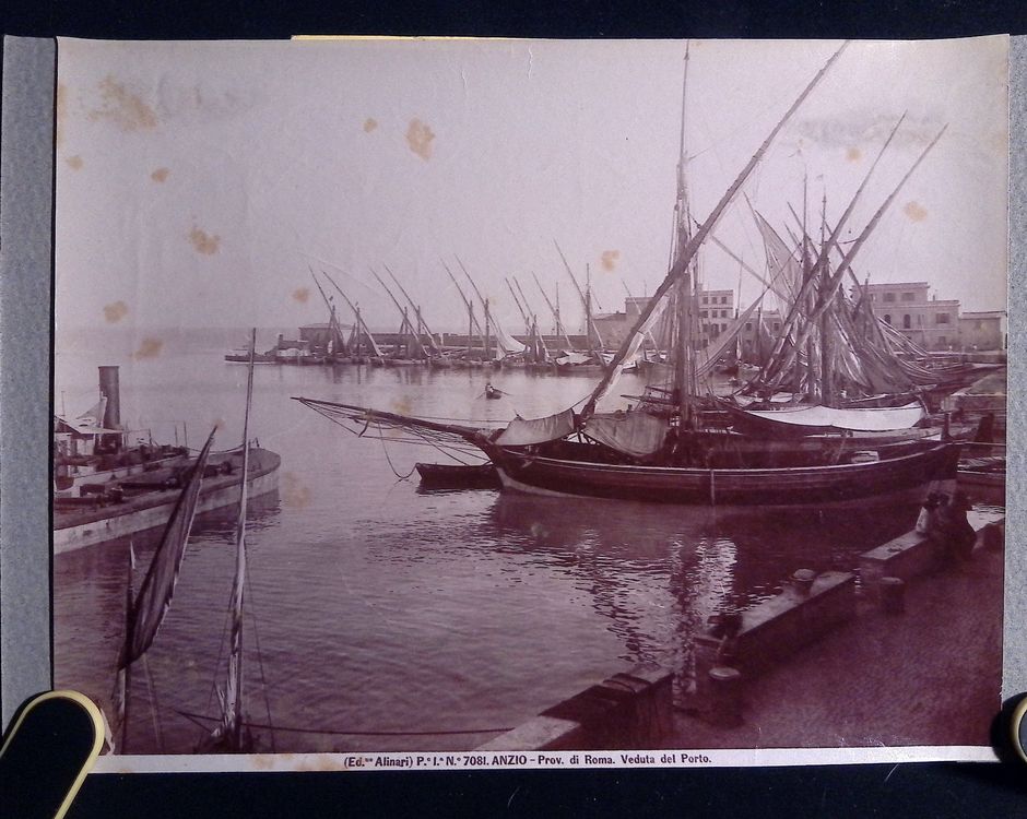 Anzio Italien um 1900 Antikes Foto Ed. Alinari Grossf. (Gebraucht) in ...