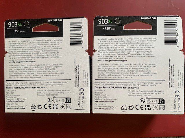 Hewlett Packard Cartouches & Toner: Druckerpatronen HP 903 XL schwarz – Neuf avec emballage d'origine à Baden par Baden8 1