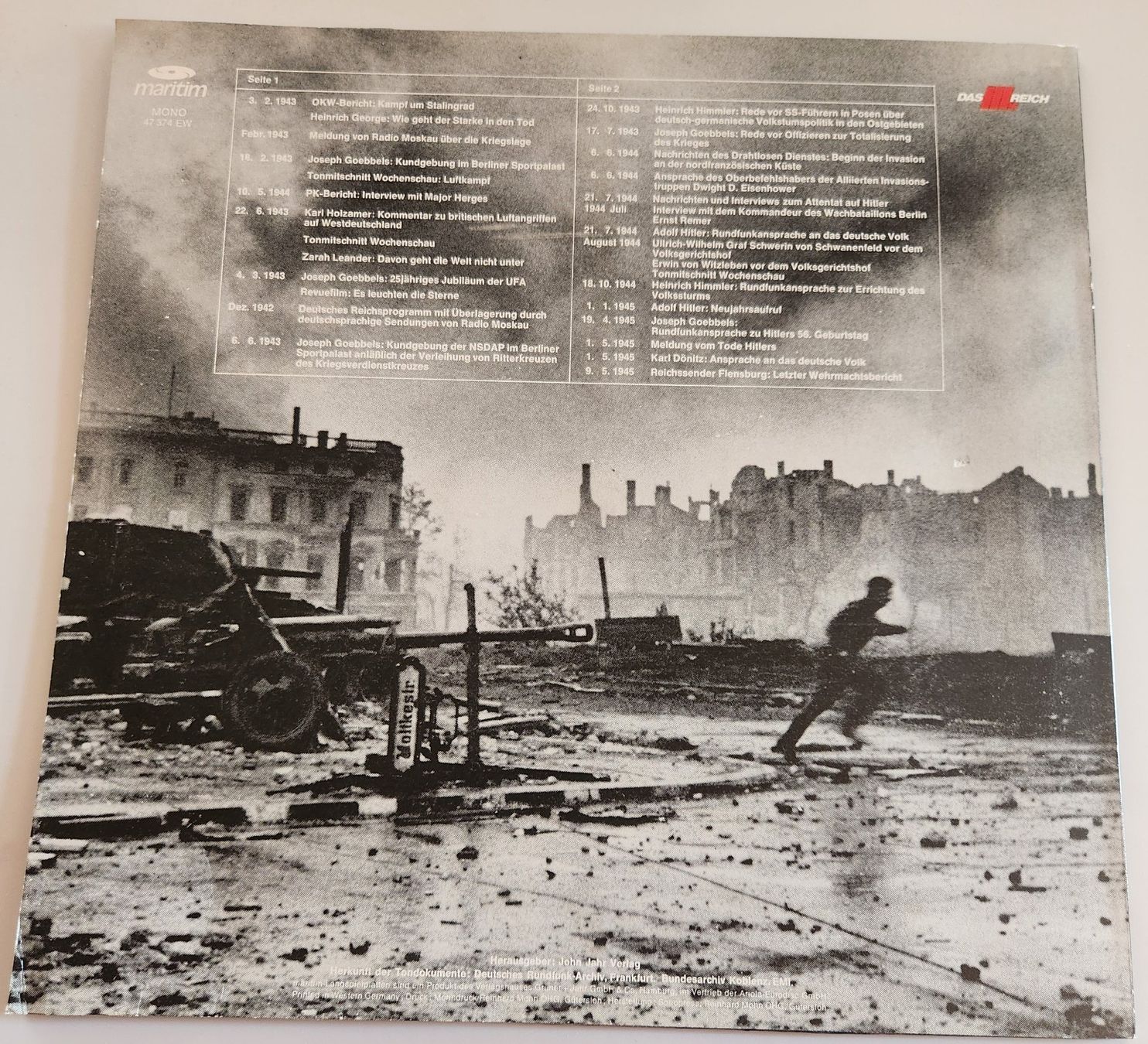 Vinyles: Schallplatte Historisch – D'occasion à Münchwilen TG par levendeur 1