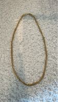 Kette Edelstahl vergoldet 60cm Panzer Fantasie