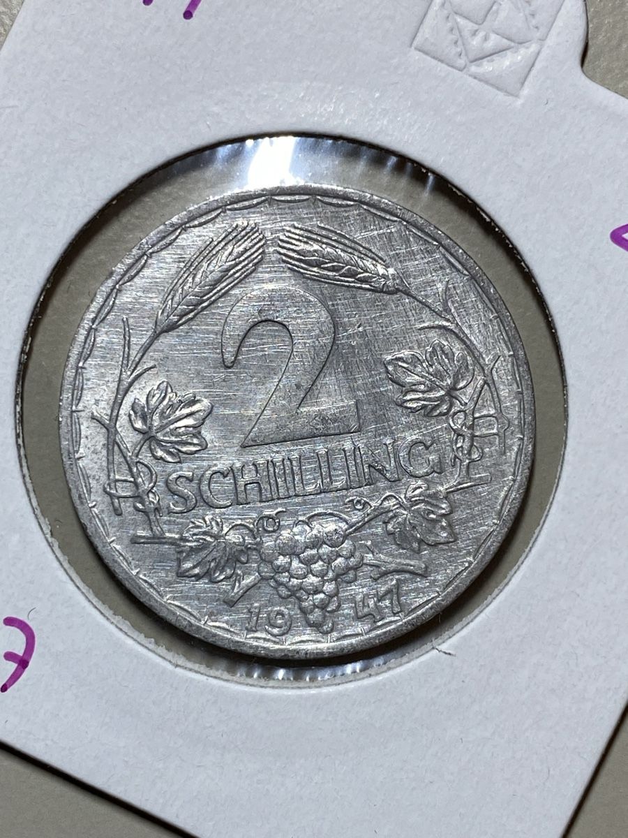 Tutti le monete: Autriche - 2 Shilling - 1947 – Usato da Payerne venduto da Mike1682