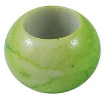 Acrylperlen Rund Grün gescheckt 50St.