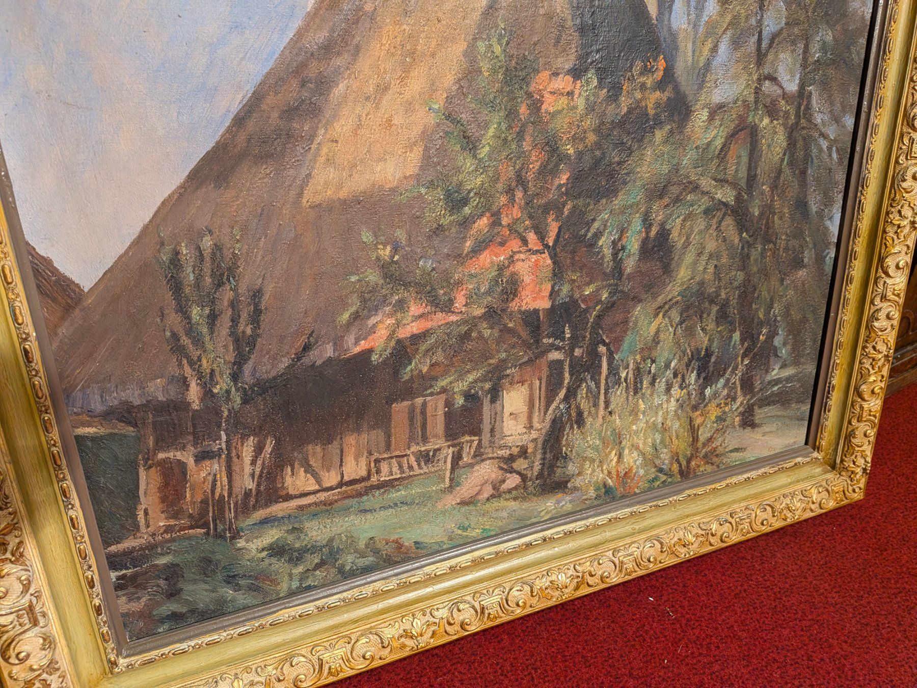 Poster & Bilder: Original Johann Othmar Döbeli Zofingen Echt Bild Strohhaus – Gebraucht aus Schönenwerd von kybi 2