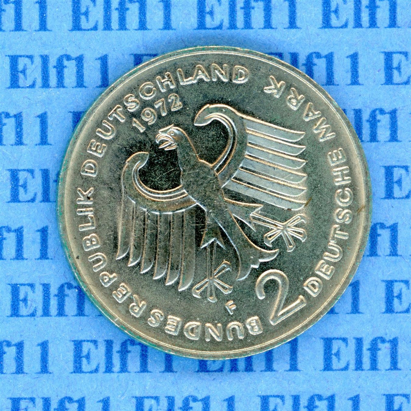 Tutti le monete: DEM___2.00 1972F Adenauer stgl 2 Deutsche Mark – Nuovo (secondo la descrizione) da Widnau venduto da Elf11