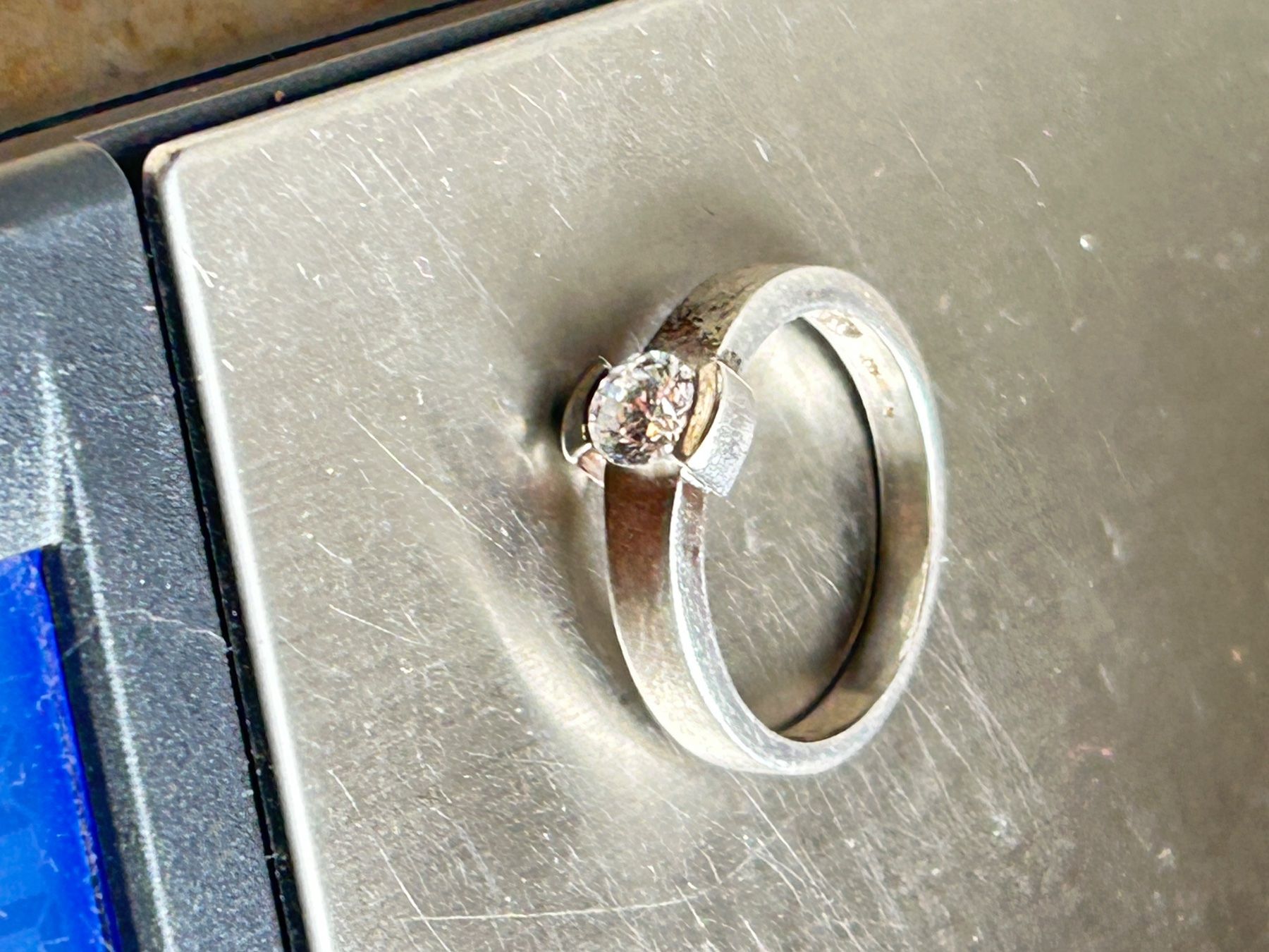 Ringe: Schöner Silberring mit Stein MODERN (diverse Grössen) – Gebraucht aus Laufen von Bellebellezza 2