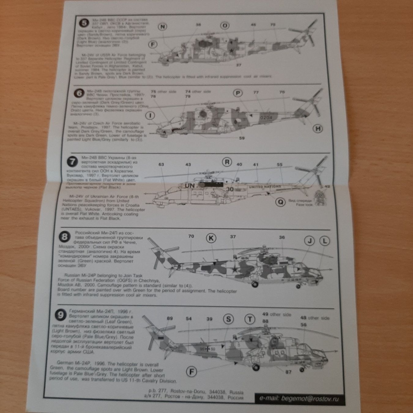 Kit di modellismo & Modellini statici: D 78 ... MIL Mi-24 Hind ... Begemot 7202 ... Decal – Nuovo (secondo la descrizione) da Bonstetten venduto da Benibanny59 1