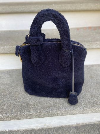 Tasche Louis Vuitton Lockit Shearling blue