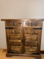 Antikes Holz-Barschrank-Türchen, geschnitzt