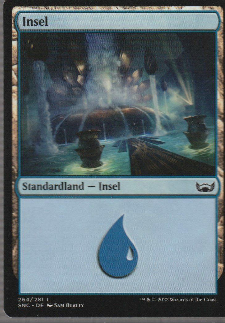Magic The Gathering Sammelbilder & Trading cards: TCG Magic The Gathering  MTG De SNC BASIC LANDS 264 Insel – Neu (gemäss Beschreibung) aus Vezia von Aquarius_Age