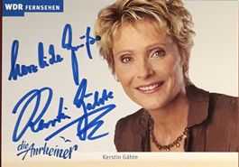 Kerstin Gähte 1958-2017 Autogramm signiert Foto 10x15cm
