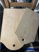 Due tavolozze in legno massello per artisti - Usate