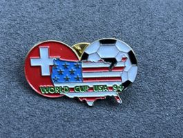 Anstecker World Cup USA 94 Schweiz USA neuwertig