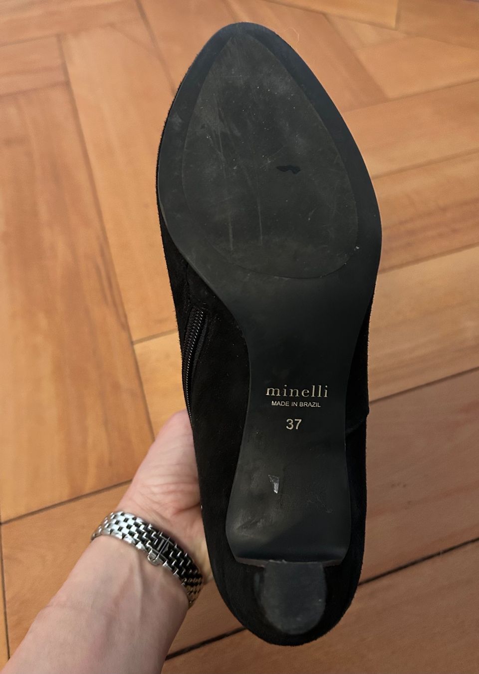 Damenschuhe: Stiefeletten Minelli Wildleder schwarz Gr. 37 – Neu (gemäss Beschreibung) aus Bern von juline 4