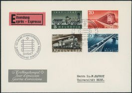 1947 - Eisenbahnen - Ersttagsbrief FDC ET - Haerry