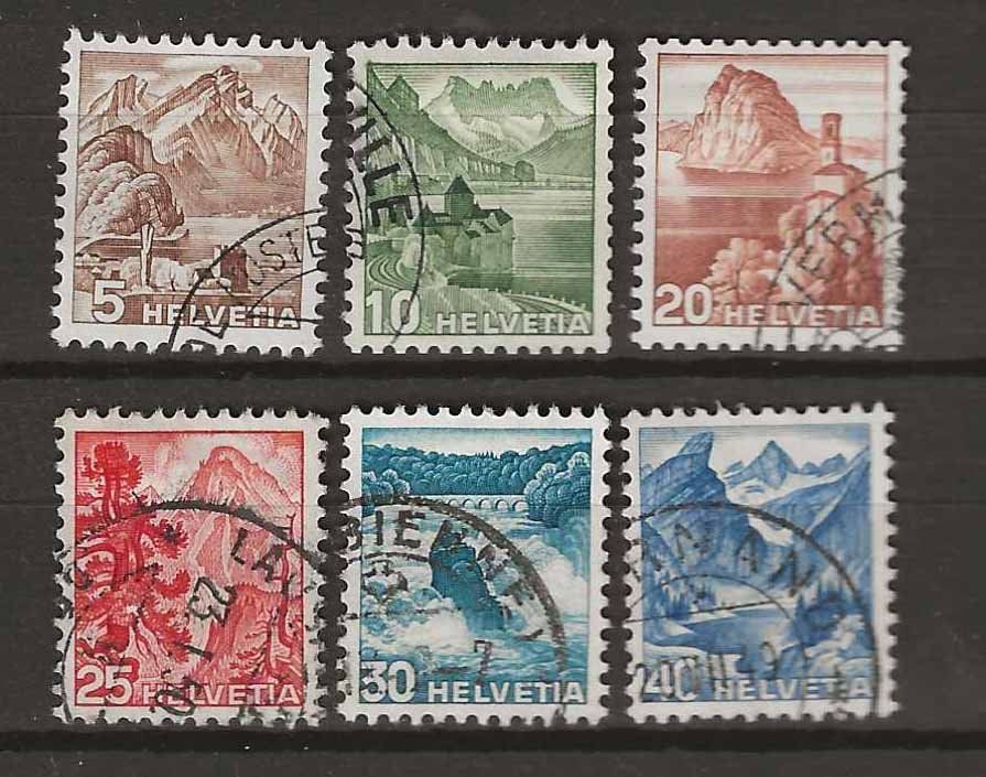 Tutti i francobolli: CH285 - Paysages 1948 obl. – Usato da Trélex venduto da Phil_Albert