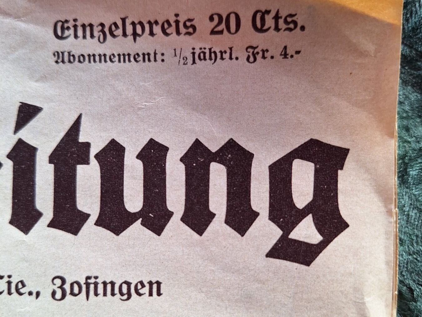 Documenti: ANTIKE SCHWEIZER ILLUSTRIERTE NR 1 -- 1911 – Usato da Huttwil venduto da Kunterbuntli 2
