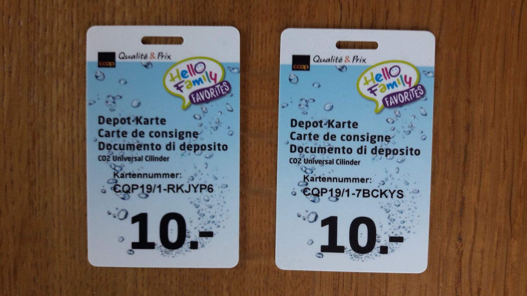 Tickets: 2 x cartes de consigne COOP – Gebraucht aus Courfaivre von silberschnee