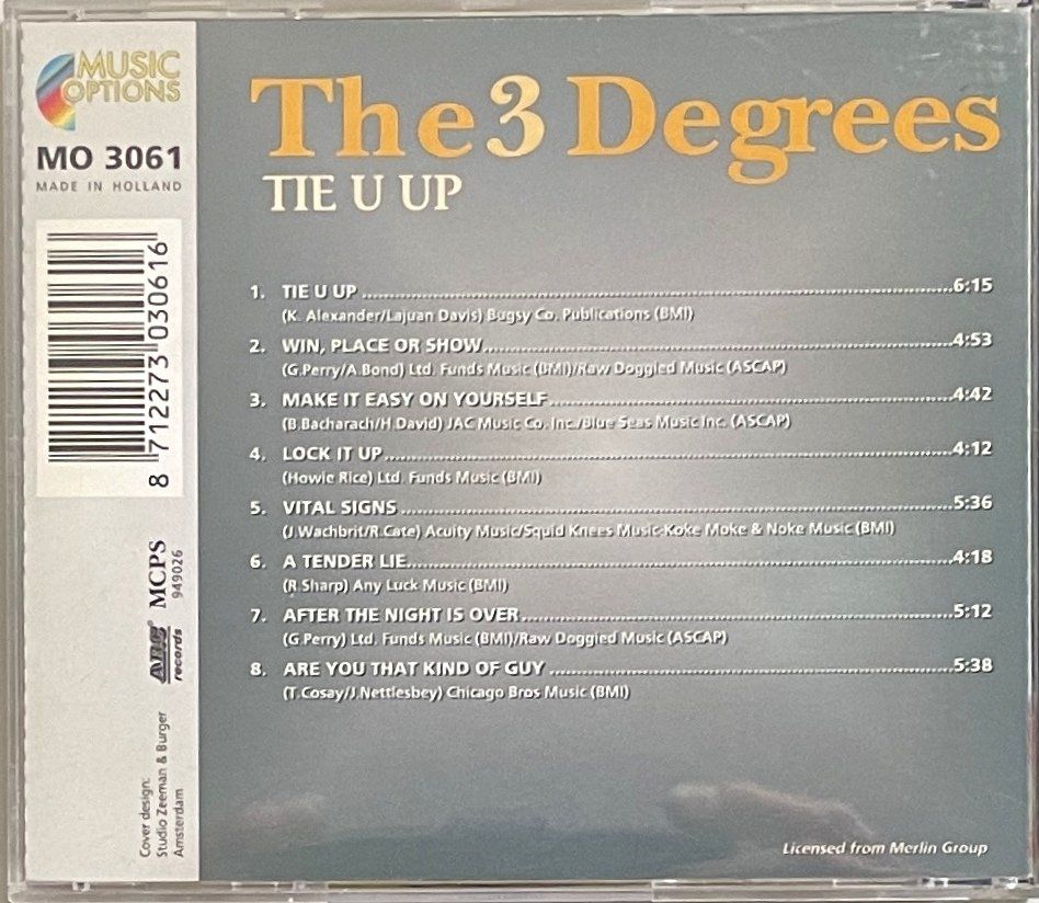 CDs: The 3Degrees - Tie U Up – D'occasion à Savagnier par Ne2065 1