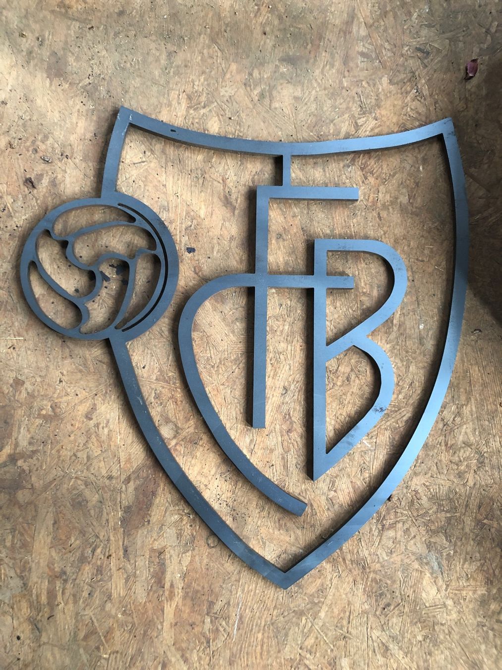Schilder: FC BASEL - Meister-LOGO aus Stahl – Neu (gemäss Beschreibung) aus Gelterkinden von suru89 1