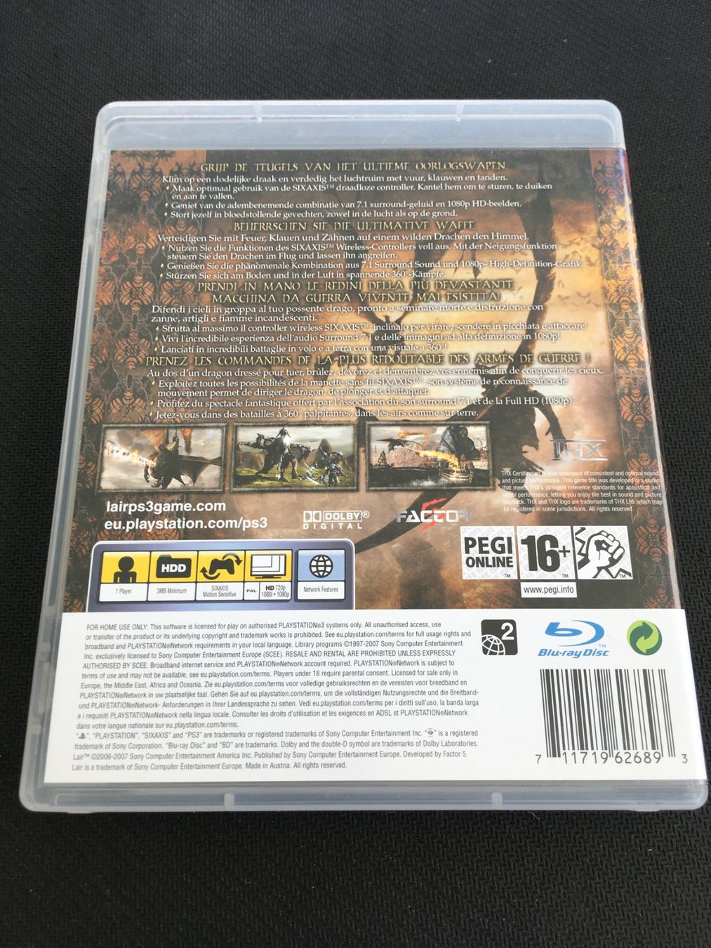 Sony Giochi: Lair - Playstation 3 / PS3 – Usato da St.Gallen venduto da Punktchen01 1