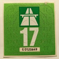 Vignette 2017 Autobahnvignette 17 Originalträger NEU.