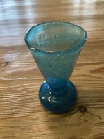 Antikes Glas blau, Handarbeit, Vintage, unbeschädigt.