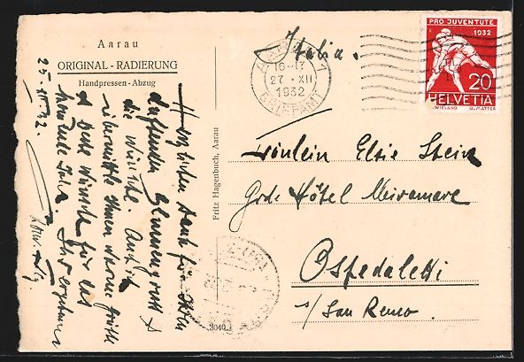 Cartoline postali: Aarau, Strassenpartie am Tor mit Gesch – Usato da Berlin venduto da bartko-reher 1