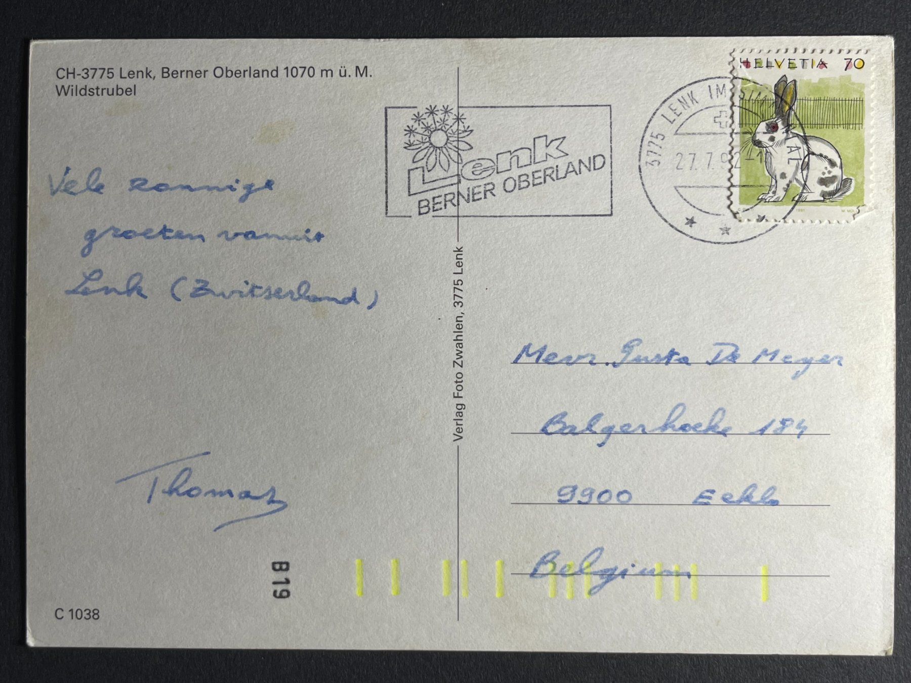 Cartes postales: Lenk, Berner Oberland – D'occasion à Steg VS par _vinci_ 1