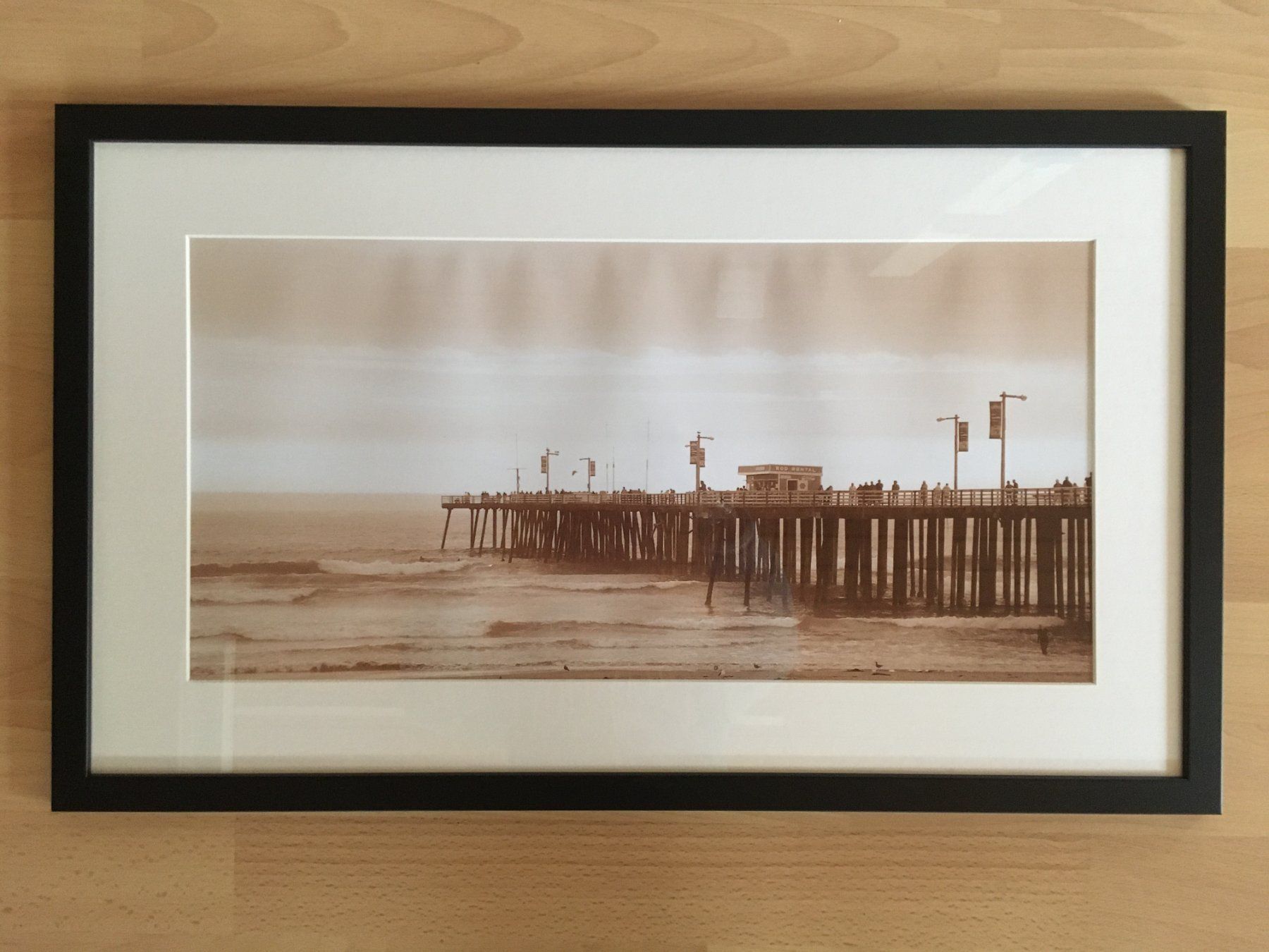 Foto & Immagini: Strandbild mit Pier – Nuovo (secondo la descrizione) da Hämikon venduto da autiva
